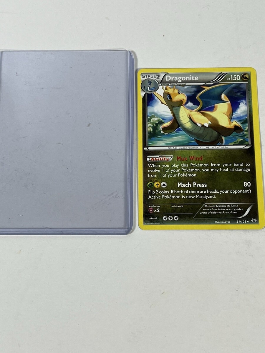 2015 Dragonite 51/108 Pokemon Cards w/protective Case | eBay
