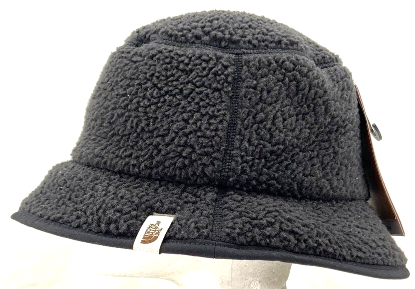 The North Face Polartec Fleece Bucket Hat‎ Black Winter Warm Logo Unisex The North Face Polartec Fleece Bucket Hat Black Winter Warm  main image 2