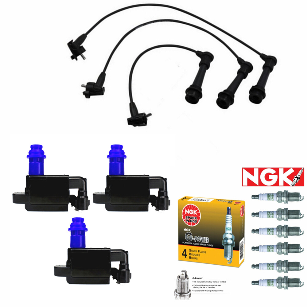 Labwork Ignition Coil Connector Plug Wires – For Lexus GS300 IS300 SC300 1997-2005, 3-Piece Set