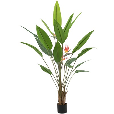 150 cm großer künstlicher Paradiesvogel Baum im Topf Indoor Haus Kunstpflanze UK