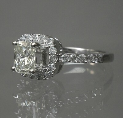 Alliance/bague Or Blanc 18K Diamant Solitaire - Taille 52, Diamant Couleur H, Neuve Avec étiquettes
