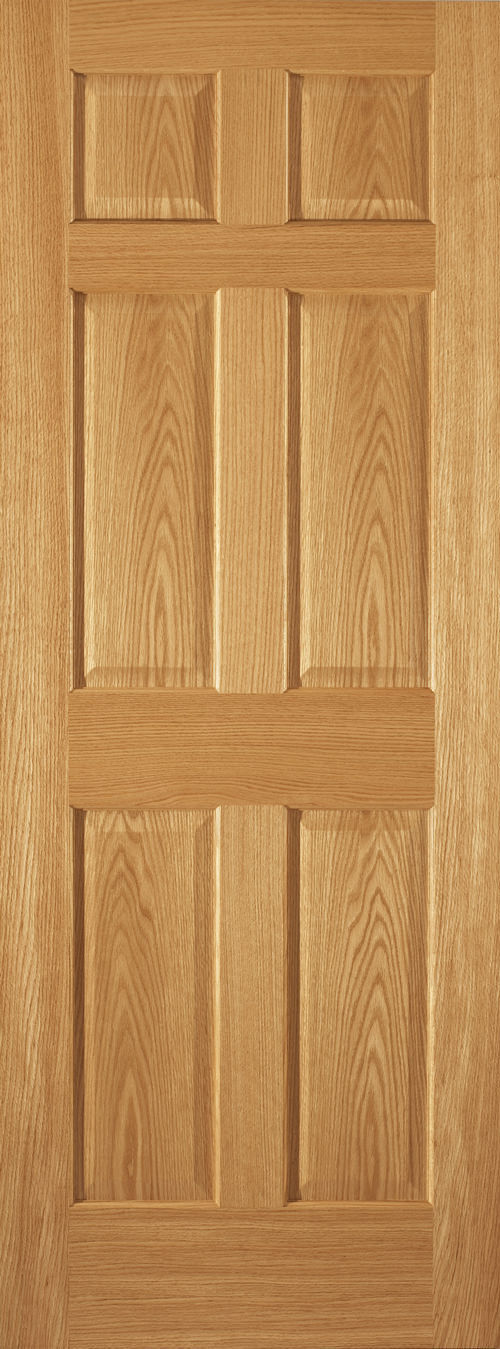 RELIABILT 6 Panel Fir 32-in x 80-in Natural 6-panel Solid Core Unfinished  Fir Wood Slab Door in the Slab Doors department at