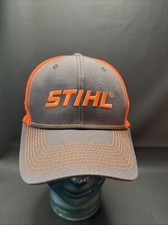 Stihl Chainsaw Orange Black SnapBack Trucker Cap Hat