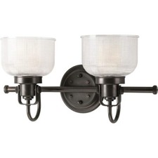 Progress Lighting Archie 17-in 2 -Light Bronze Transitional Vanity light