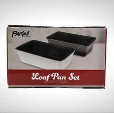 Parini Cookwear Loaf Pan Glazed Non Stick Stoneware Set of 2!