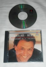 SIBELIUS: Symphony No. 2 - Finlandia CD 1990 Teldec BMG DIRECT CD Zubin Mehta