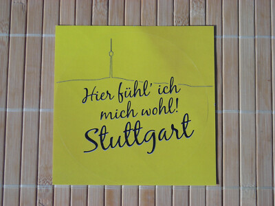 1 Werbeaufkleber Stuttgart von MDM