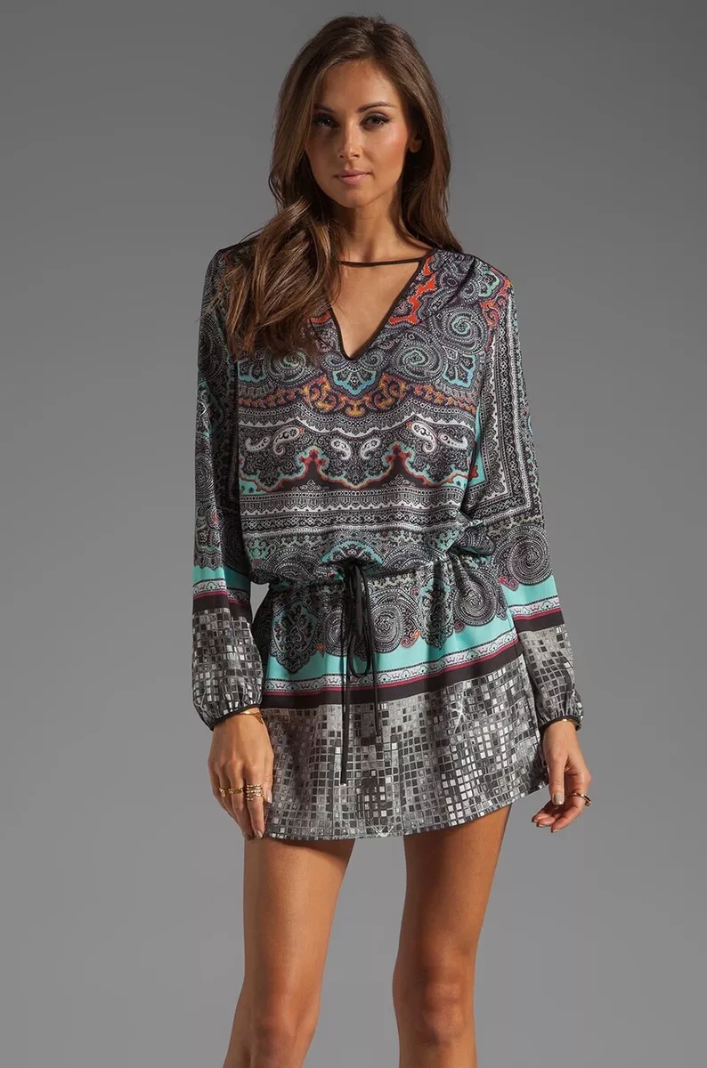 PRECIOUS CLOVER CANYON Long Sleeve Loose Multi PAISLEY DISCO Dress