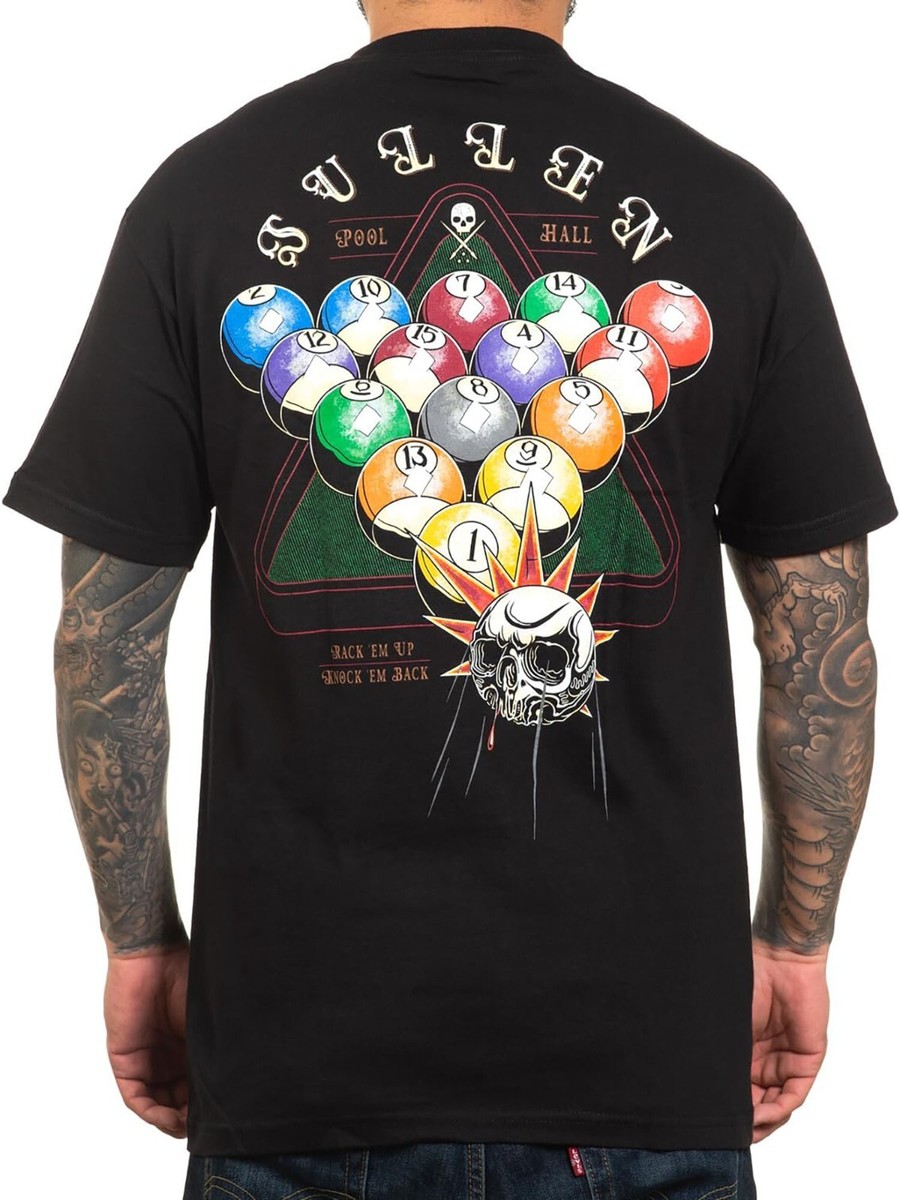 Sullen Men's Pool Hall Short Sleeve Standard T-shirt Tattoo Style