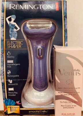 REMINGTON Smooth & Silky Electric Wet/Dry Shave #WDF5030/30ml Gillette Venus Oil