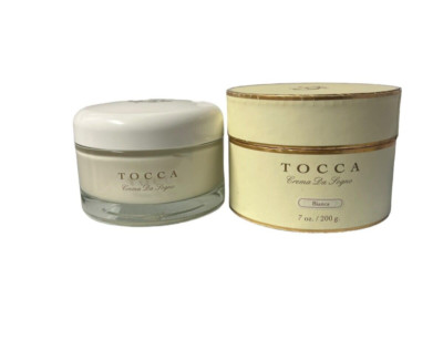 Tocca Bianca 7 oz./200 g. Rich Body Cream Lotion New Opened Glass Jar  RARE