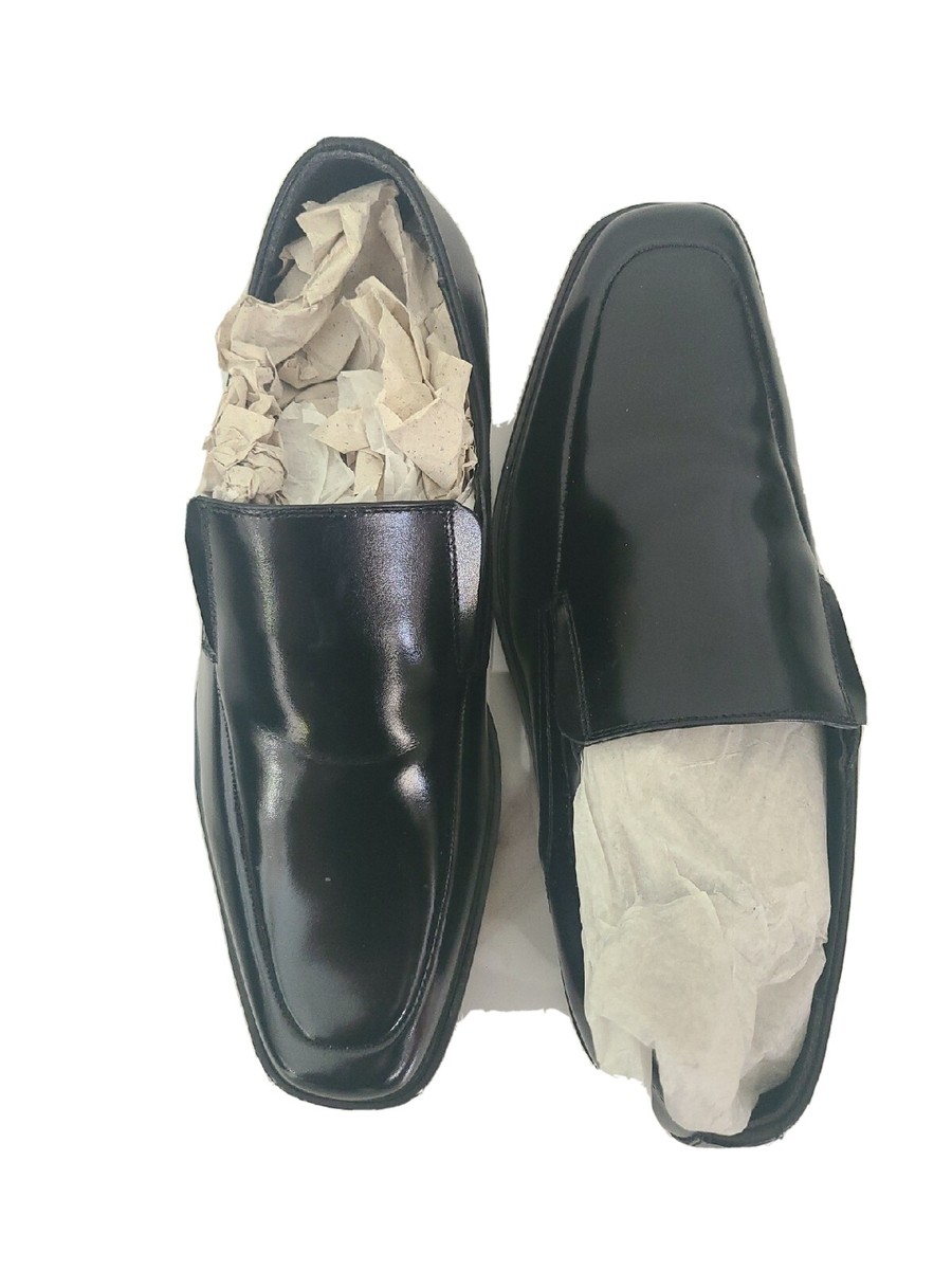 Stacy Adams Cassidy Black Leather Moc Toe Slip on Dress  display picture 1