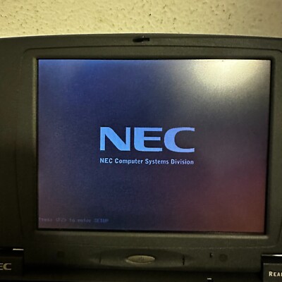 NEC Ready 120LT Black 2.1GB Hard Drive Windows 98 Retro Laptop