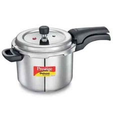 Prestige Deluxe Alpha Svachh Stainless Steel Spillage Control Pressure Cooker