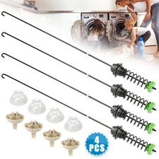 4Pcs W11130362 Washer Suspension Rod Kit for Whirlpool WTW5000DW Washing Machine