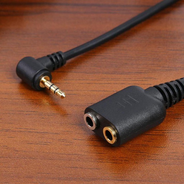 2.5mm TRS Plug to 3.5mm Headphone Mic Jack Adapter Cable for Panasonic