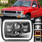 For Toyota Pickup 1982-1995 Hardbody Truck 5x7" 7x6" LED Headlight Hi-Lo Z-Beam