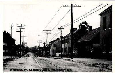 Frederick Maryland W Patrick Street Looking East Repro Postcard U14