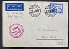 1929 Germany Graf Zeppelin LZ 127 Flight Airmail Cover to Port Said Egypt — photo 1
