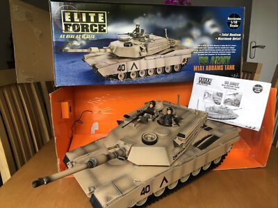 Elite Force BBi 1/18 M1A1 ABRAHMS USARMY Main Battle Tank + Crew