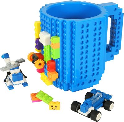 Lumsburry Build-on Bricks Tasse, Becher, Kreative DIY Kaffee-Tasse aus Baustein