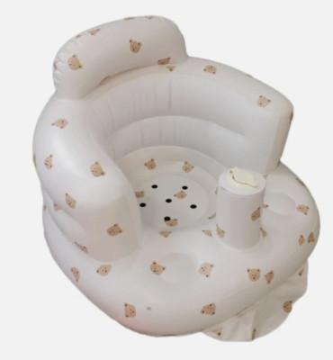 Inflatable Baby Support Seat - Baby Chair Floor Seater with Built-in Air Pump   