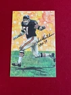 Dick Butkus, "Autographed" (JSA) Goal Line Art Card (Scarce / Vintage) Bears
