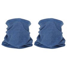 Winter Neck Warmer, 2pcs Windproof Neck Gaiter, Denim Blue