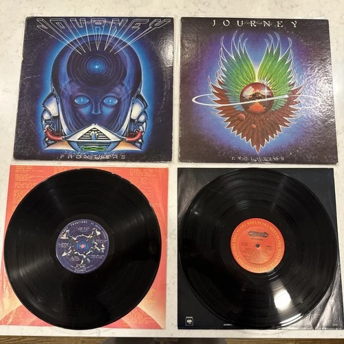 JOURNEY Frontiers and Evolution Vinyl Record Lot VG-VG+/VG+