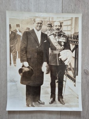 Offizielles Pressefoto Botschafter Joseph Kennedy von 1938 nach Treffen mit König Georg VI.