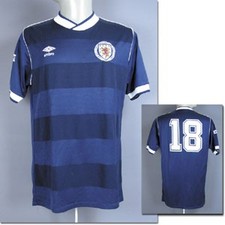 Scotland Scotland Match Worn Issued Shirt 1985 Football Player Jersey