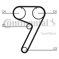 Continental Ctam Zahnriemen CT670 FüR Lancia Delta Fiat Tipo Regata Ritmo 100 1