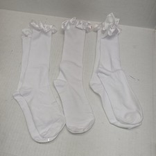 Ruffled Crew Socks Womens Size Med Nwot