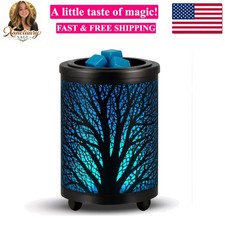 Electric Wax Melt Warmer PTC Heating Plate with 7 Colors LED Changing Light W...