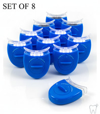 Blue LED Light Teeth Whitening Dental Bleaching Hands free Accelerator 8-Pieces