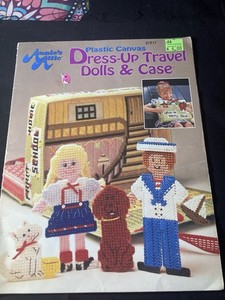 Dress Up Travel Dolls And Case  Plastic Canvas