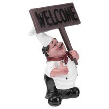  Retro Kitchen Accessories Creative Chef Statue Decorative Sculpture