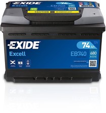 Autobatterie 12V 74Ah Exide Excell EB740 680A/EN Starterbatterie PKW KFZ