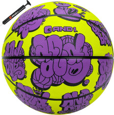 AND1 Toss up Basketball : Youth Sized Rubber Streetball for Indoor and Outdoor U