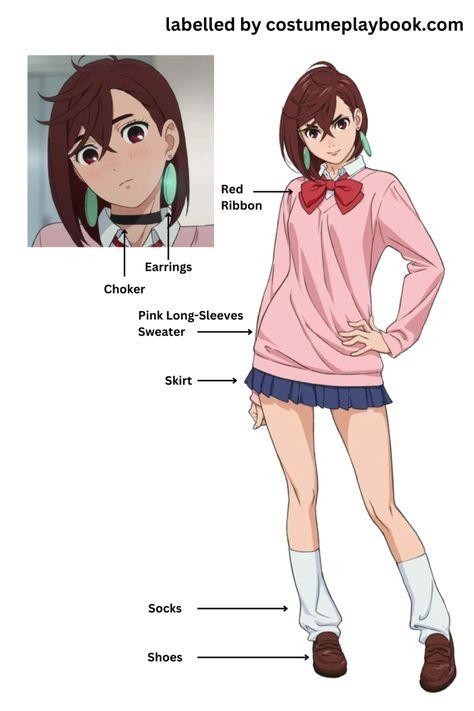 Anime Dandadan Momo Ayase Cosplay Costume Pink Top Blue Skirt School Uniform