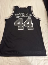 NWT Adidas Iceman George Gervin San Antonio Spurs 44 Basketball Jersey Medium 🥶