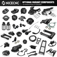 NICECNC Foot Pegs Footrest/Clutch Cover Protector For Husqvarna Enduro 701 16-23