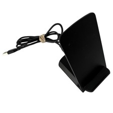 TURBOT Wireless Charger Pad Black Phone Charging Stand with USB Cord