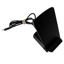 TURBOT Wireless Charger Pad Black Phone Charging Stand with USB Cord
