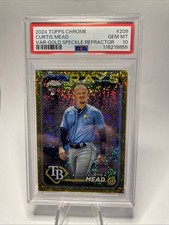 2024 Topps Chrome Curtis Mead RC Gold Speckle Variation #209 /50 PSA 10 Pop 8