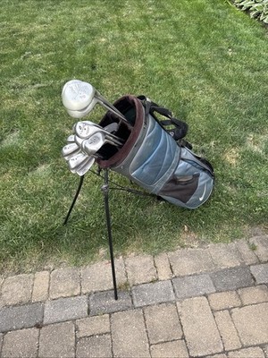 Complete Set Mens Golf Clubs Spalding Hybrid Irons Woods Driver Putter Bag Balls