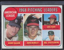 1969 Topps #9 American League 1968 Pitching Leaders