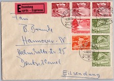 Schweiz Sonderstempel SST Welschenrohr 1958 Berge Viadukt Rh&auml;tische Bahn
