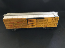 Union Pacific O Gauge Boxcar Yellow Vintage Train Car Model Railroads