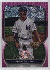 2023 Bowman Chrome Prospects Mega Box Pink Mojo Refractor Keiner Delgado 10w8